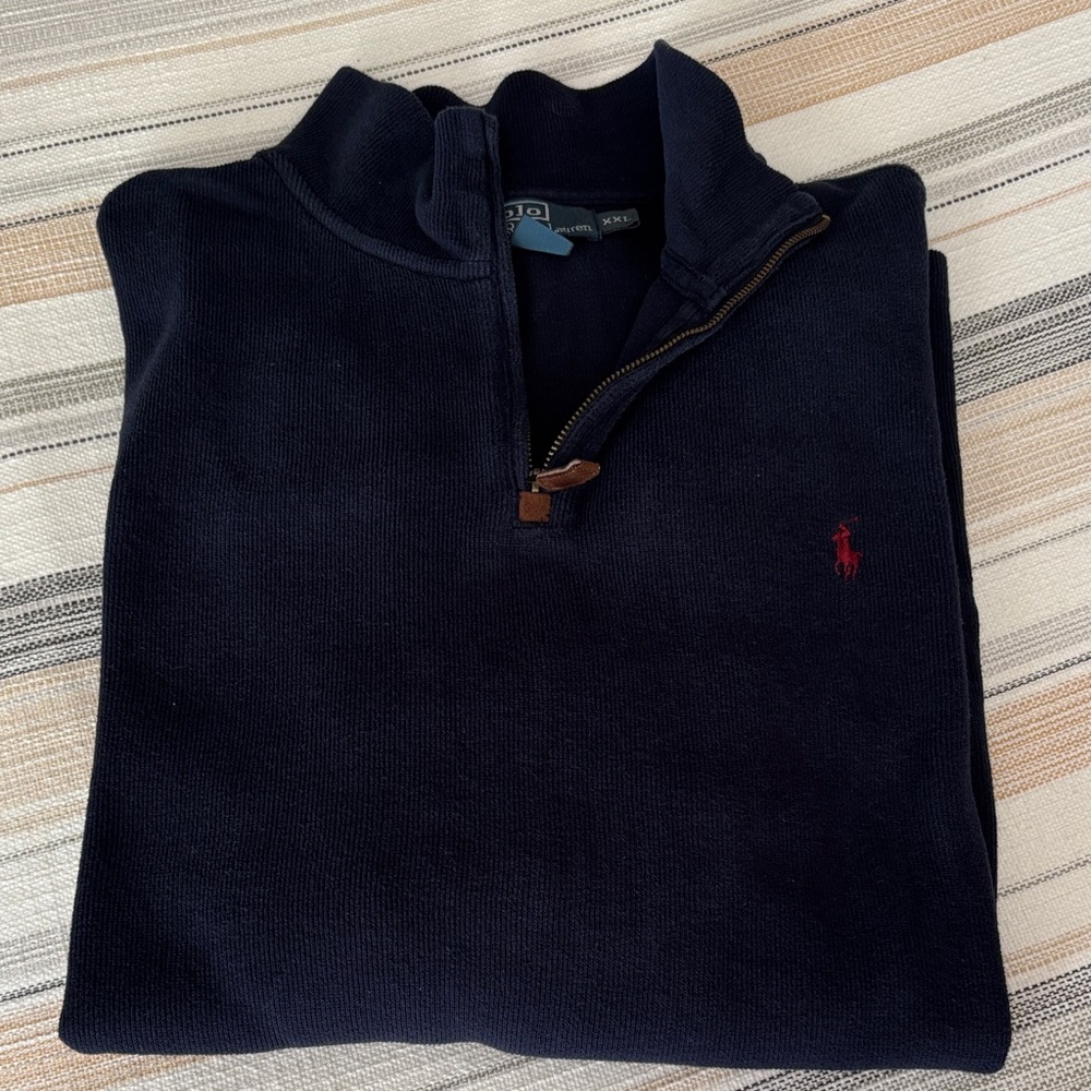 Polo Ralph Lauren Dark Blue Zip-Up Sweater